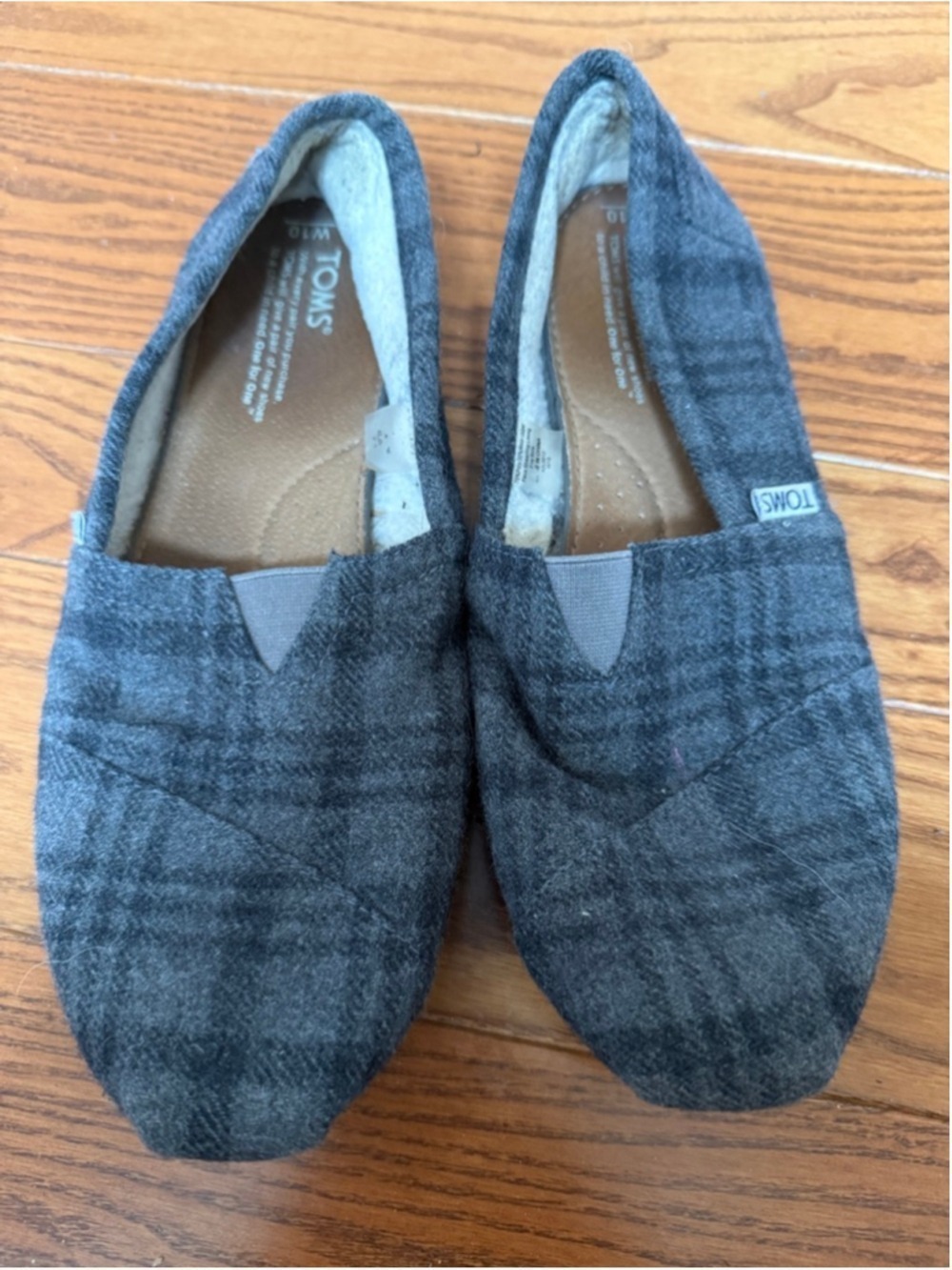 Toms Women’s Wool Flannel Flats Size 10 EUC